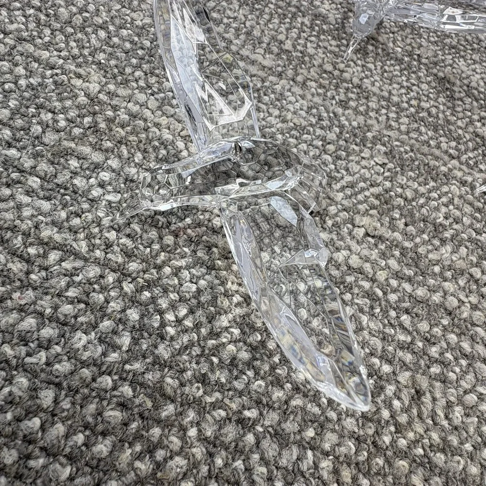 Hummingbird Ornaments Holidays‎ Christmas 5 Clear Acrylic 6 X 3.5 Sun Catchers